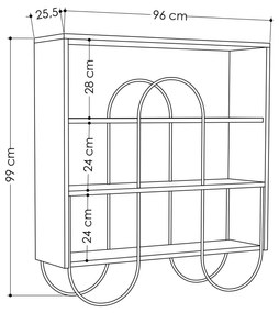 Konzolasztal Norfolk Console - White