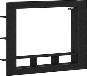 vidaXL TV szekrény Musta tammi 152 x 22 x 113 cm Faanyag