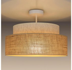 Felületre szerelhető csillár BOHO 1xE27/60W/230V átm. 40 cm krémes/bézs