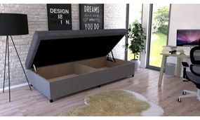 CORY kárpitozott ágy tárolóval 80x200 szürke