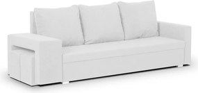 DOTA Háromszemélyes kinyitható kanapé Fehér