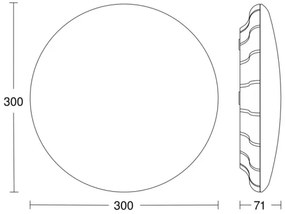 Steinel 081072 - LED Mennyezeti lámpa érzékelővel RS PRO S10 SC 9,1W/230V 4000K