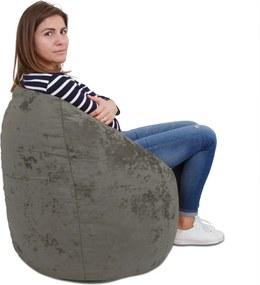 Mara babzsákfotel - E30 szövet - szürke - 200 liter