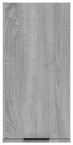 szürke sonoma színű fali fürdőszobaszekrény 32 x 20 x 67 cm