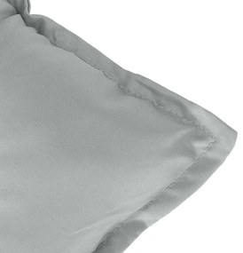 2 db melange világosszürke szövet kerti padpárna 120 x 50 x 7cm