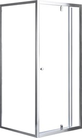 Flexi falsíkra szerelhető szögletes zuhanykabin 80x80 cm zuhanytálca nélkül