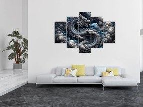 Kép – Sárkány a füstben (150x105 cm)