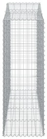 9 db íves horganyzott vas gabion kosár 200x50x140/160 cm