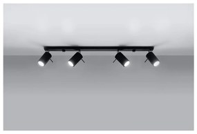 Etna 4L fekete mennyezeti lámpa - Sollux