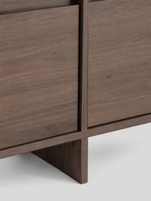 Zolia négyajtós TV szekrény 180 cm - elegant dió