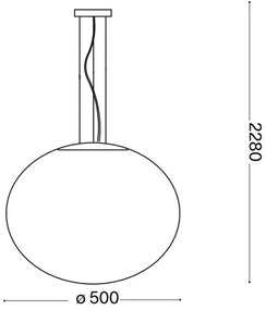 Ideal Lux - Csillár zsinóron CANDY 1xE27/42W/230V átm. 50 cm fehér