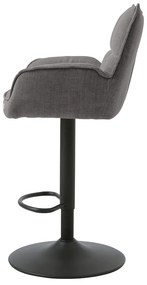 Szürke állítható magasságú bárszék szett 2 db-os Marilla – Unique Furniture