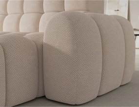 Bézs kinyitható sarokkanapé (jobb oldali-heverő résszel) Ceedro – ELTAP