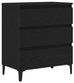 Fekete tölgy Oldalszekrény 60x35x70 cm Műanyag