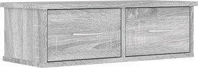 vidaXL szürke sonoma színű szerelt fa faliszekrény 60 x 26 x 18,5 cm
