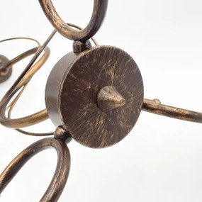 COBRA csillár rúddal 3xE27/60W/230V bronz/patina