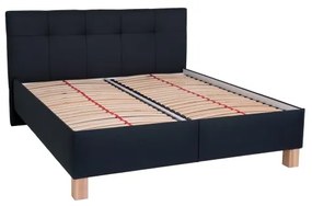 MARIA kárpitozott, tárolós ágy, matrac nélkül 160x200 cm antracit