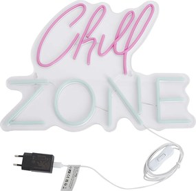 Neon fali lámpa rózsaszín és kék LED-del - Chill Zone
