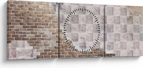 Kép - Téglafal (órával) (90x30 cm)