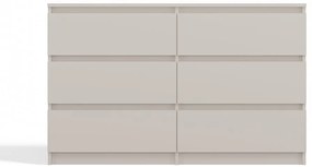 Kahsar M6 120 fiókos szekrény, 120x75x30 cm, kasmír