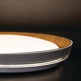 Kanlux 37317 - LED Mennyezeti lámpa NIFU LED/17,8W/230V átm. 43 cm fehér/barna