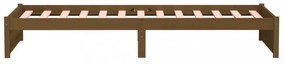 mézbarna tömör fa ágykeret 90 x 200 cm