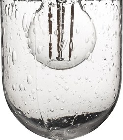 RENDL BEACON fali lámpa fekete strukturált üveg 230V LED E27 15W IP44