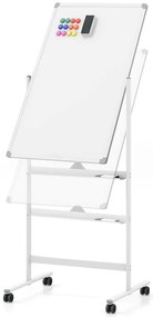 Átfordítható mágnestábla kiegészítőkkel, 60 x 90 cm