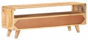 tömör nyers mangófa TV-szekrény 117 x 30 x 41 cm