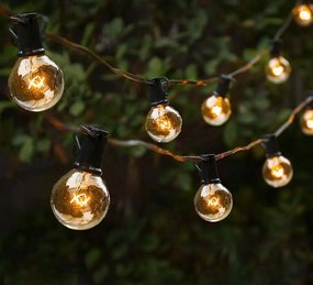 Kerti girland Låmpåk Izzók Gömbök 15m 50+2db Kerti lånc