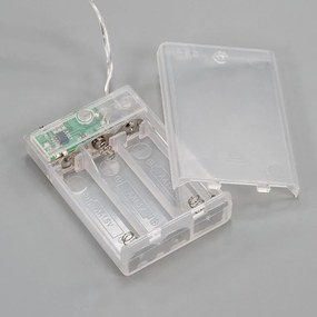 NEXOS Karácsonyi csillag dekoráció időzítővel 10 LED 35 cm