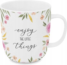 Porcelán Bögre 0,4 l Design@home Enjoy The Little Things by M.j. Janssen