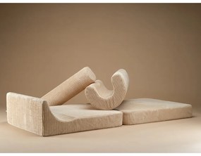 Világosbarna kordbársony gyerek fotel Flipster – Wigiwama