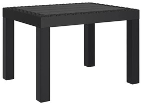 antracitszürke PP kerti asztal 59 x 47 x 40 cm