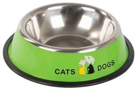 FIDO zöld fémtál kutyáknak/macskáknak