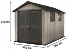 Oakland 7511 kerti szerszámos ház, barnás szürke-grafit színben