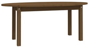 Mézbarna tömör fenyőfa dohányzóasztal 110 x 55 x 45 cm