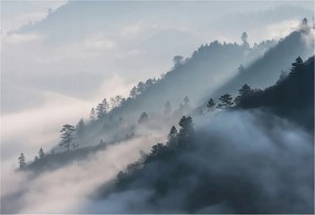 Fotótapéta Flizelina Nappali és Hálószoba Irodába Ködös tájkép 152x104 Ragasztó