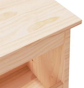 tömör fenyőfa előszoba pad 100 x 28 x 45 cm