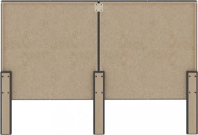 sötétszürke szövet steppelt fejvég 180 x 200 cm