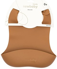 Szilikon előke New Baby barna