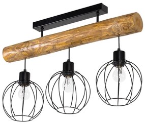 Spot-Light DO6977304 - Felületre szerelhető csillár  BERIS 3xE27/25W/230V fenyő