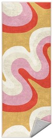 Sárga-rózsaszín mosható futószőnyeg 60x230 cm Raspberry Creamsicle – Mila Home