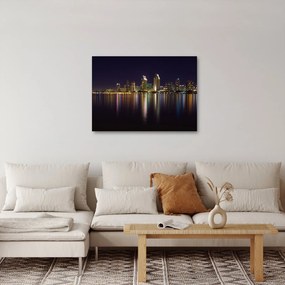 Éjszakai város képe (70x50 cm)