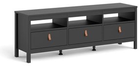 Fekete TV-állvány 151x54 cm Madrid – Tvilum