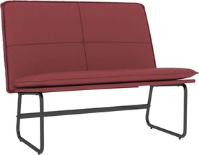 vidaXL bordó műbőr pad 100 x 75 x 76 cm