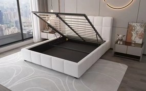 Lora ágyneműtartós franciaágy fehér 160cm