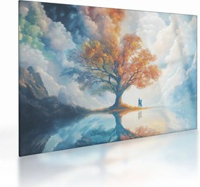 Üveg kép – Az élet és szerelem fája (70x50 cm)