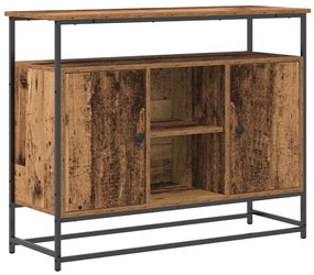 Old fa oldalszekrény 100x35x80 cm Műgyanta és Acél