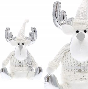 Karácsonyi Rénszarvas Ül A Karácsonyfa Alatt 37 CM Karácsonyi Dekoráció